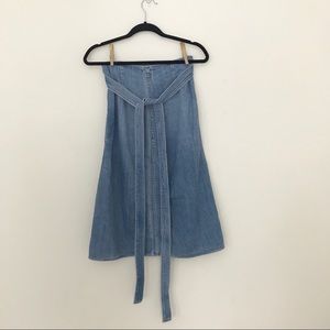 citizens of humanity madelyn denim wrap skirt